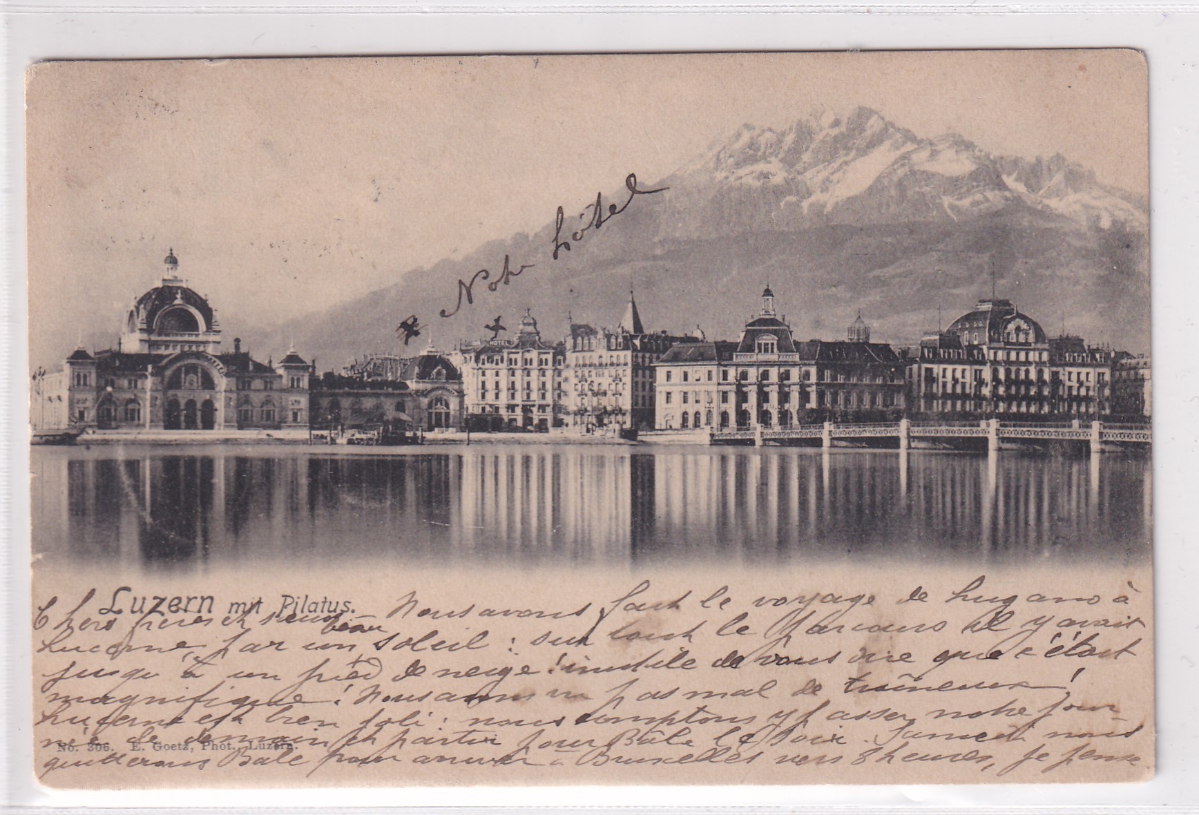 Ansichtskarte Hauptbahnhof  Luzern