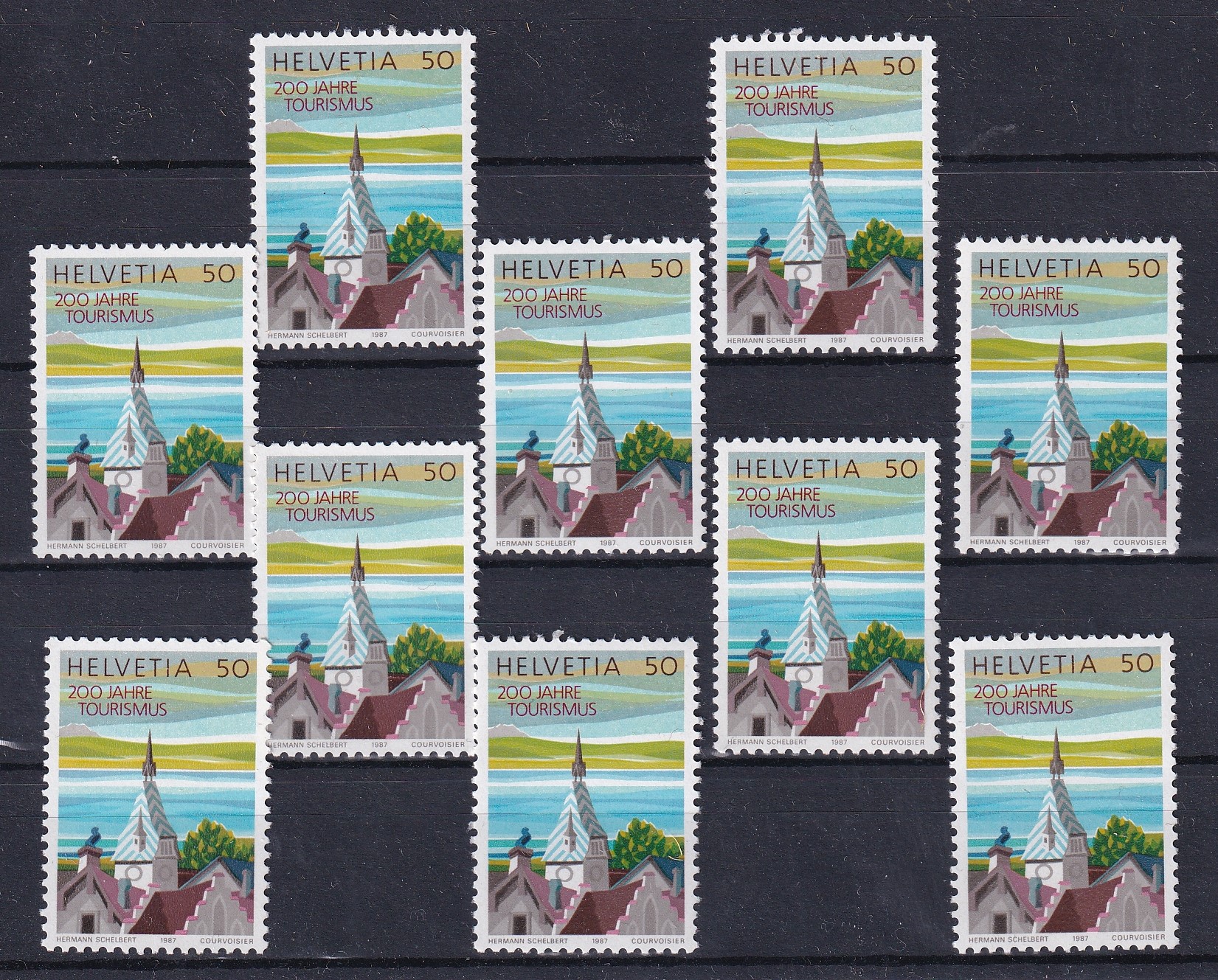 1987 Zuger Zythurm 50 er Werte / 10 Stk.