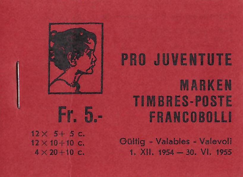 Pro Juventute Markenheft 1954 Postfrisch