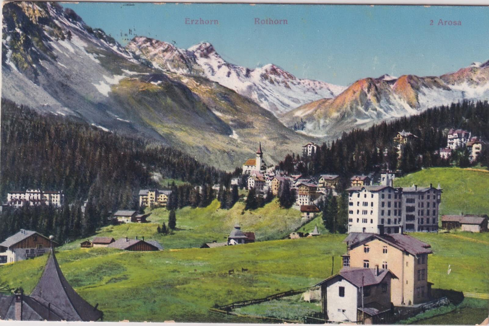 Ansichtskarte vom 21.4.1914 von  Arosa - Appenzell