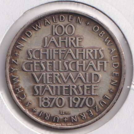 100 Jahre Schifffahrt auf dem Vierwalstättersee Münze