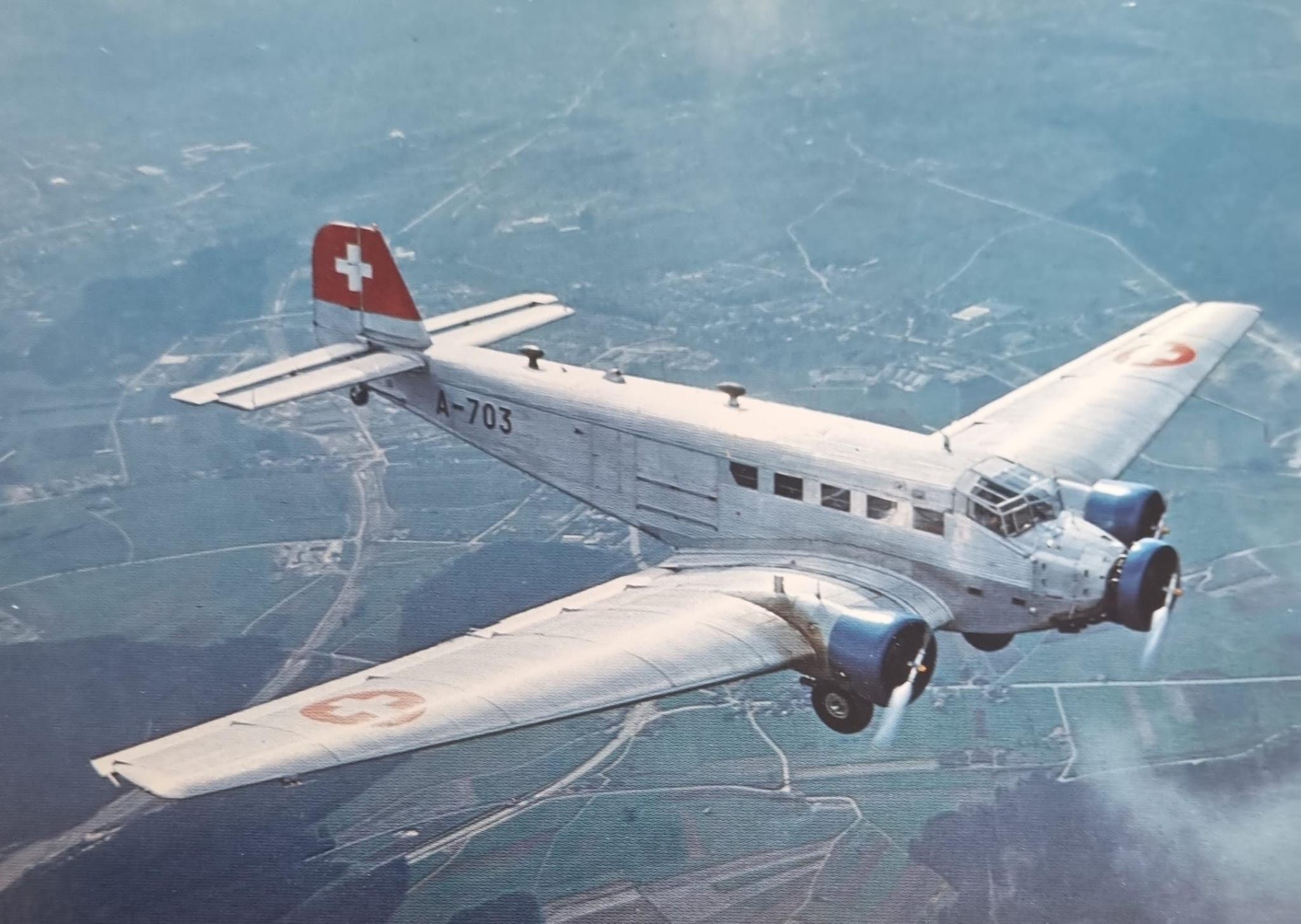Flugzeug Junkers JU 52 (Deutschland) 1953 Ansichtskarte