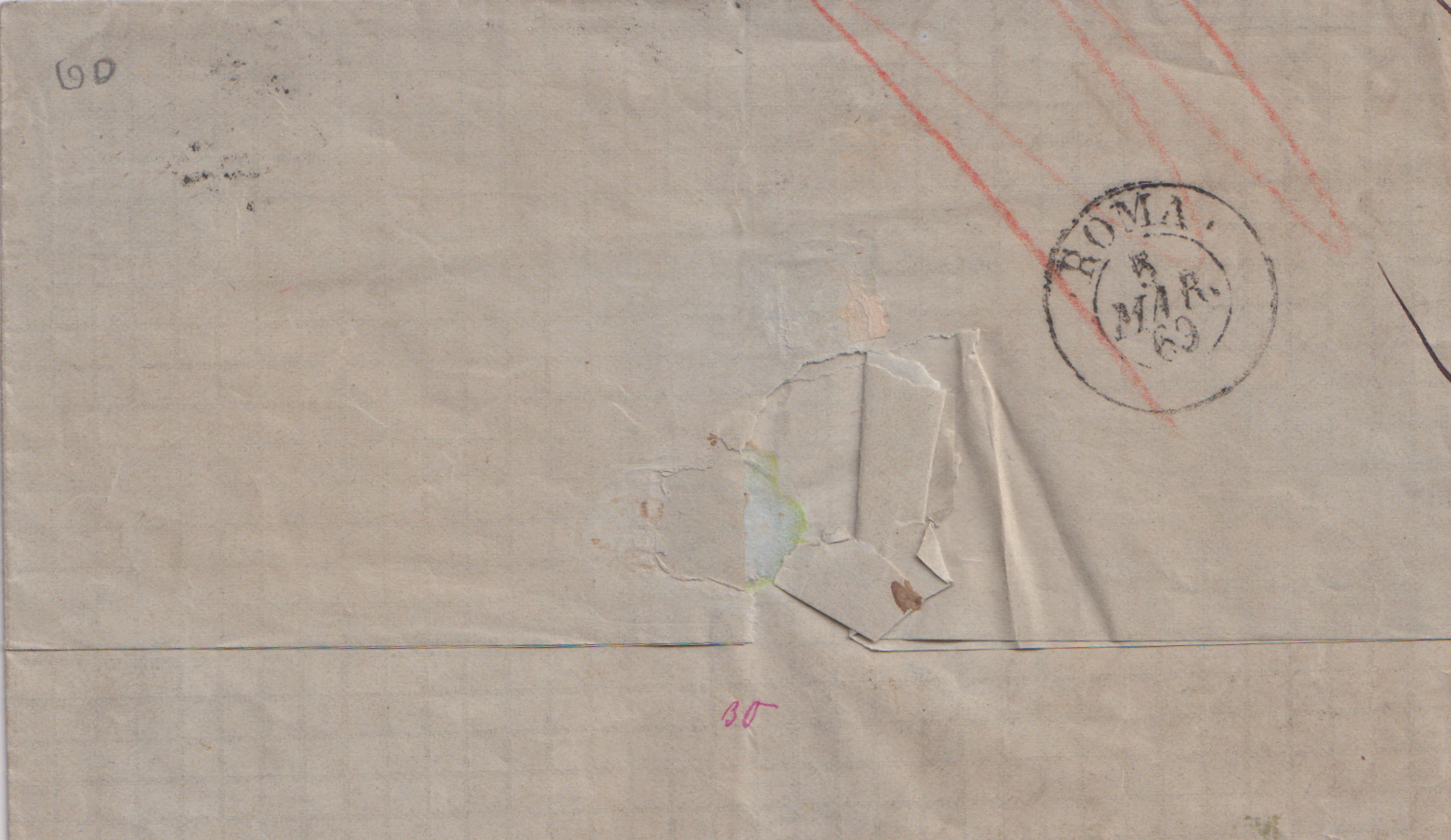 Kirchenstaat Vatican Brief von 4.März 1869