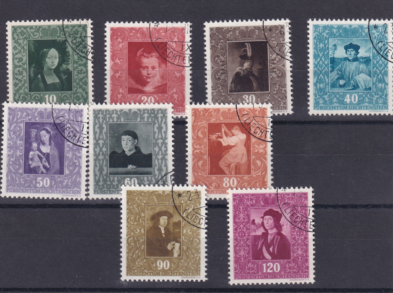 LIE 217 - 225 gestempelt