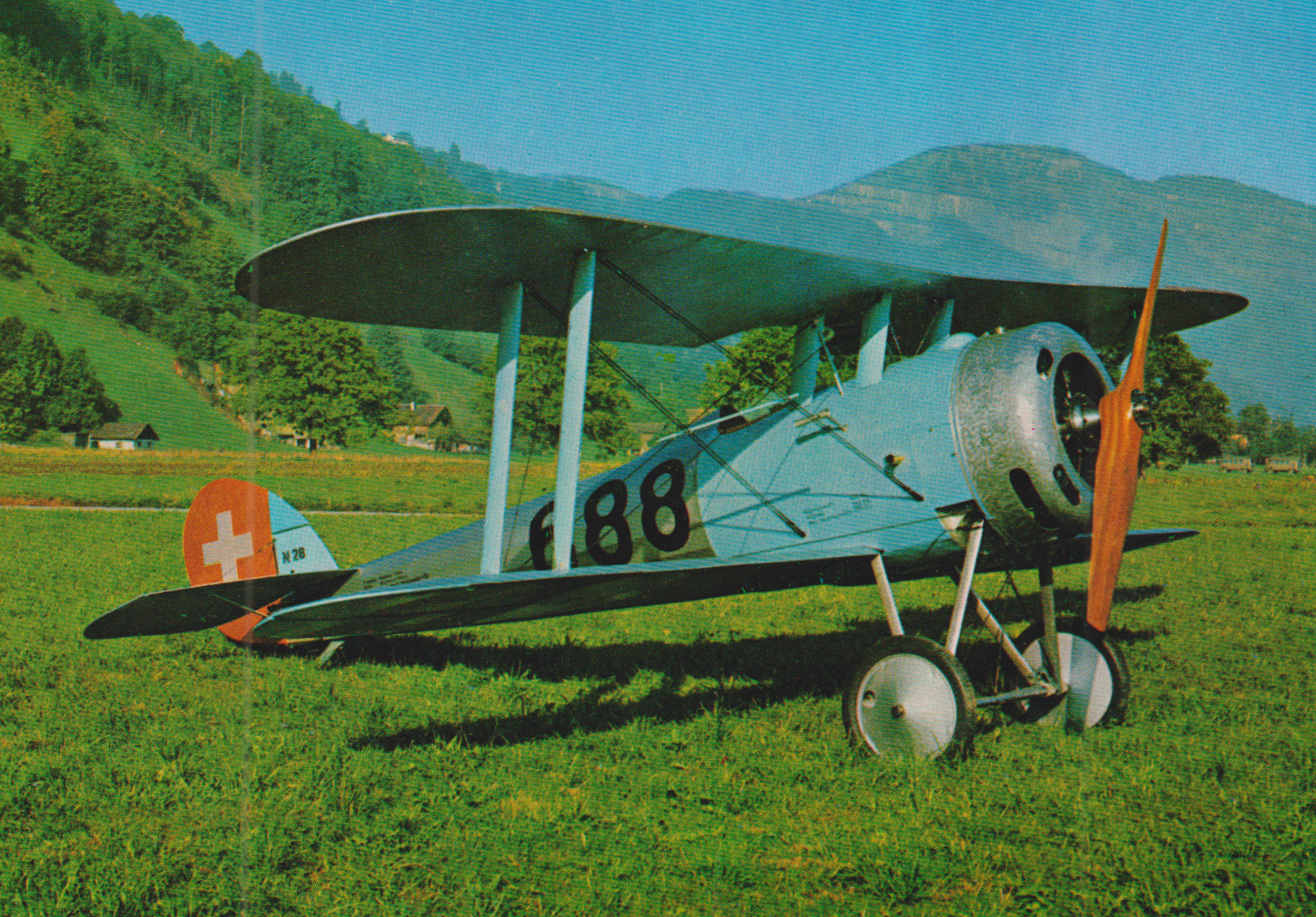 Flugzeug Nieuport 28.C.1 BEBE 1917 Frankreich Ansichtskarte