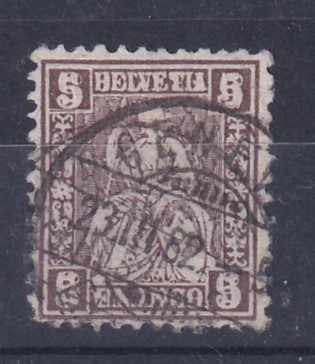 1881 SH Nr. 45 gestempelt signiert von der Weid