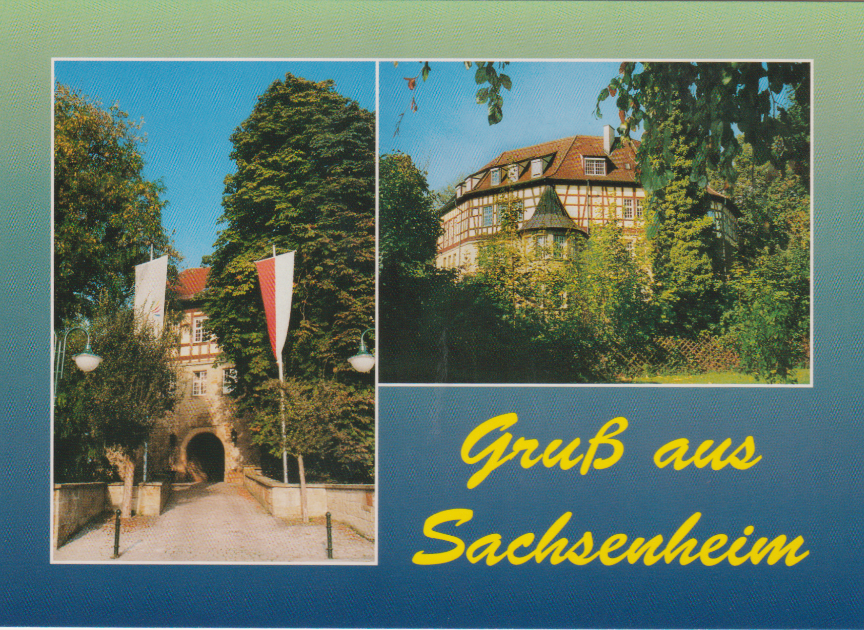 Ansichtskarte Sachsenheim " Wasserschloss"