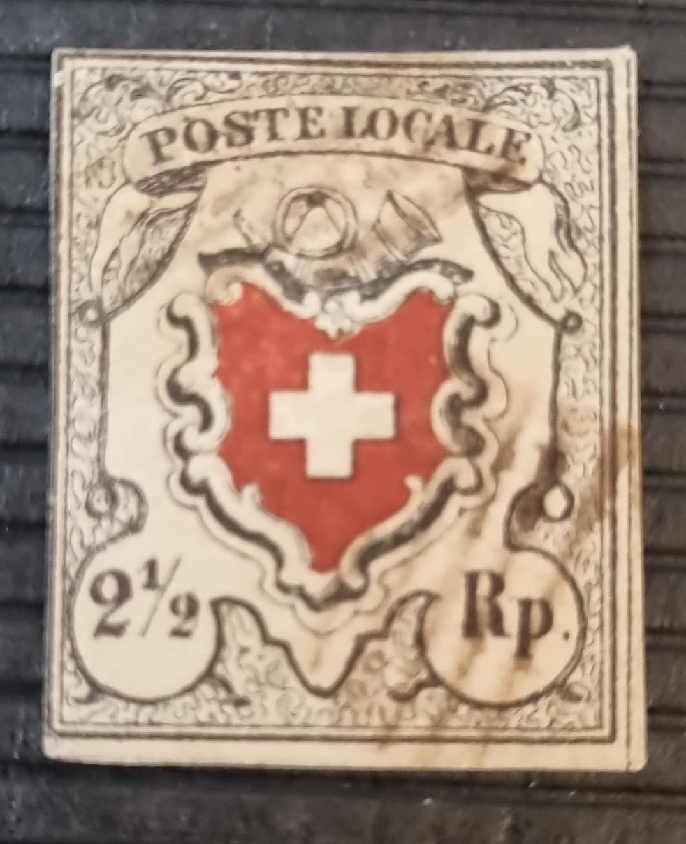 Poste Locale mit Kreuzeinfassung (Fälschung mit Attest)
