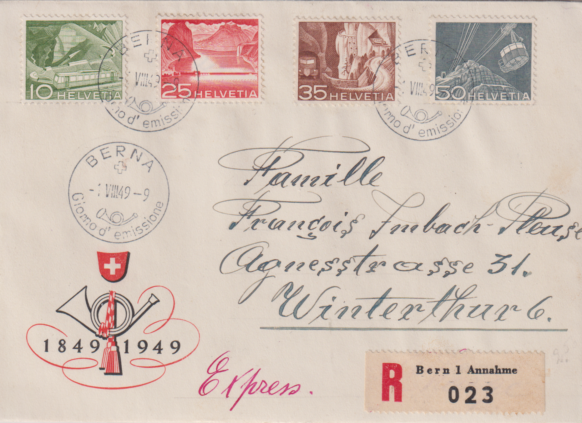 FDC Erstagsbriefe Technik und Landschaft