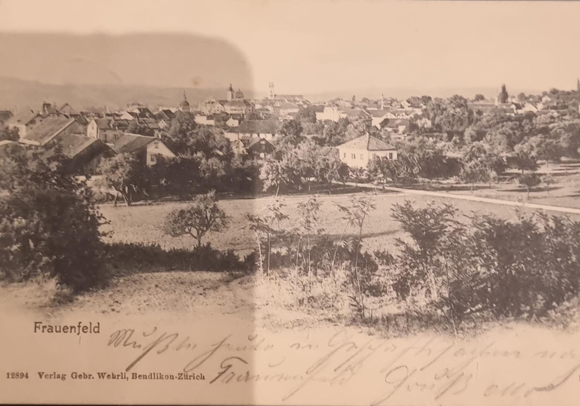 Ansichtskarte 14.06.1904 Frauenfeld Dorfansicht