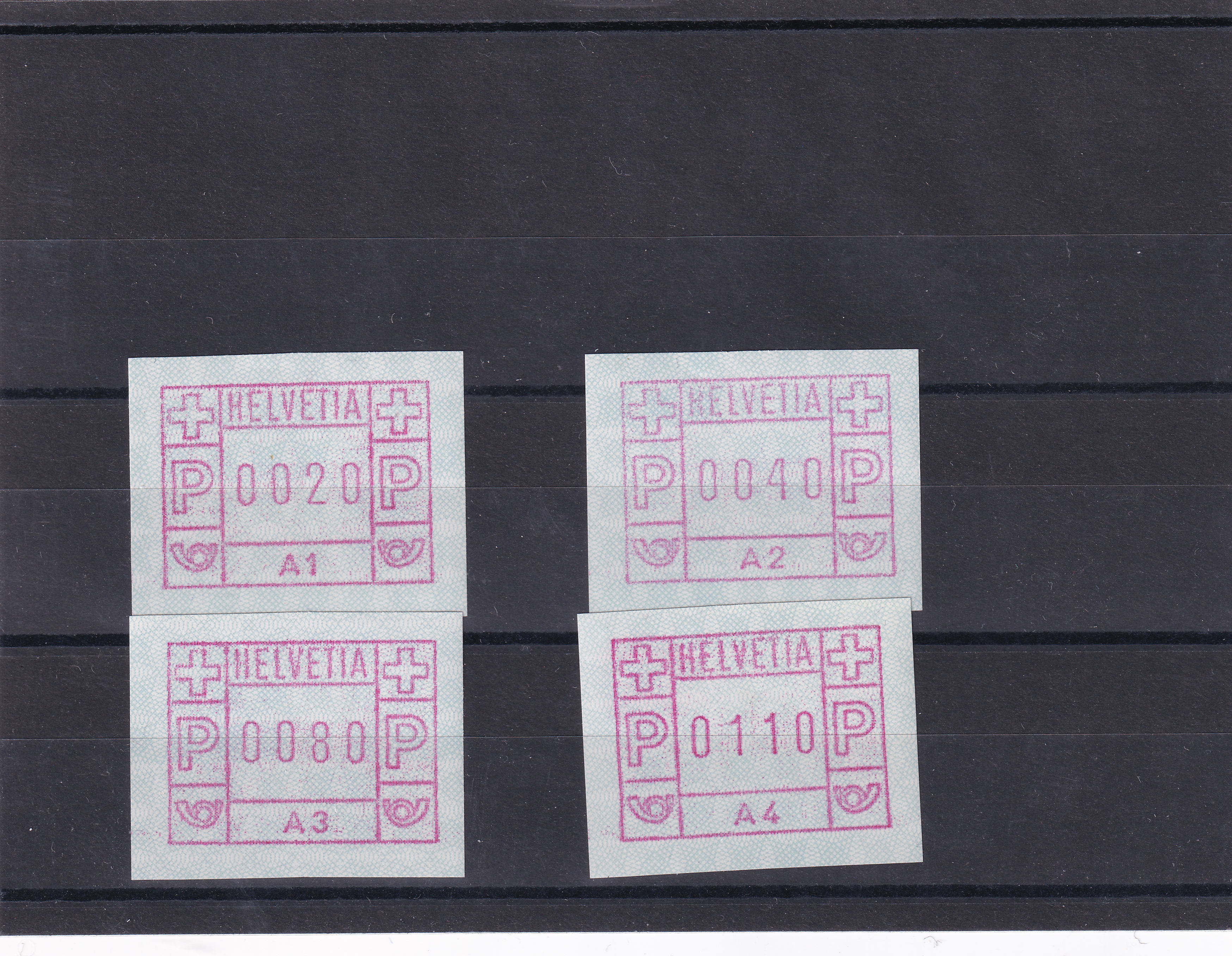 1976 A1 - A4 ungestempelt