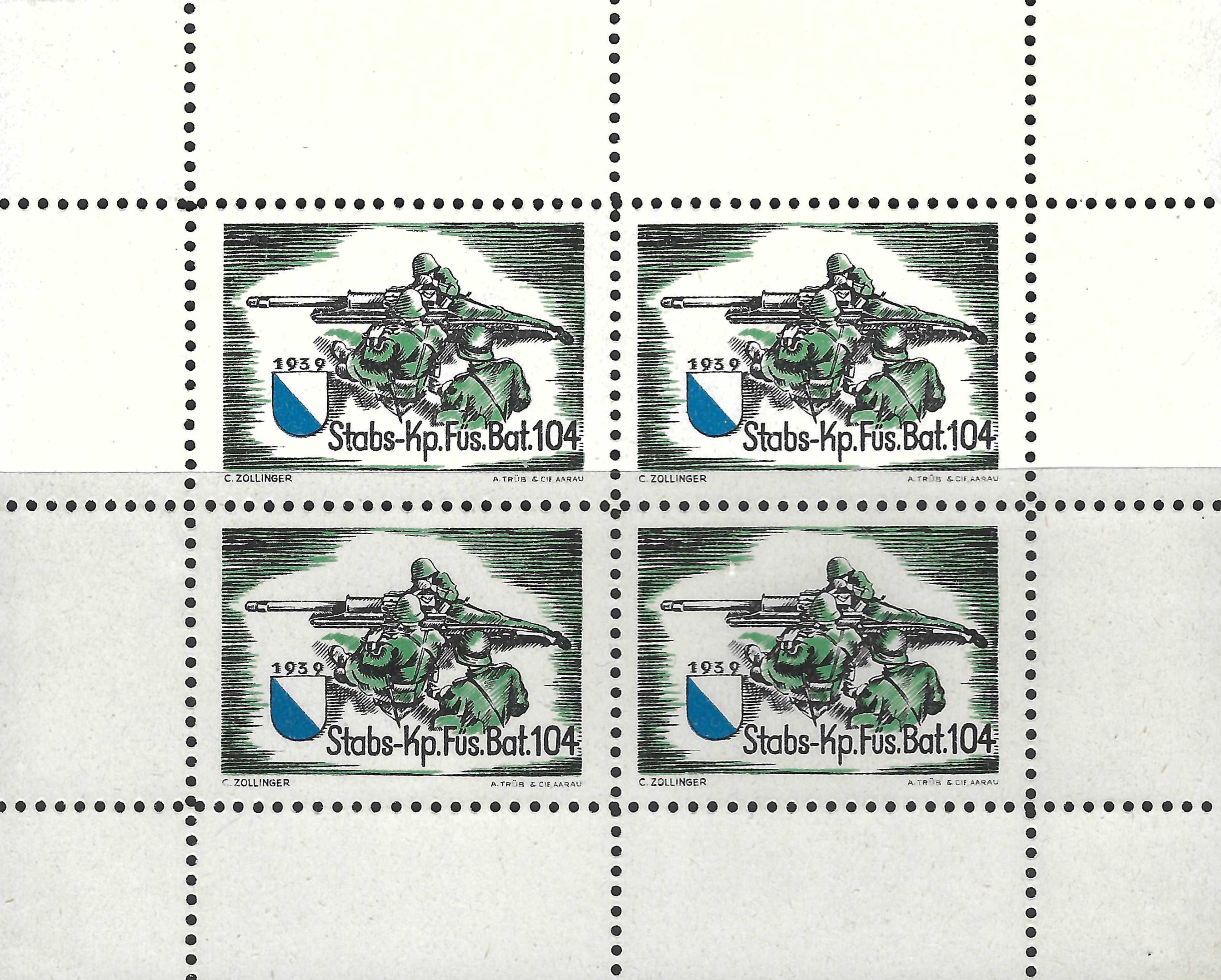 Soldatenmarken: Infanterie Stabs Kp,Bat. 104