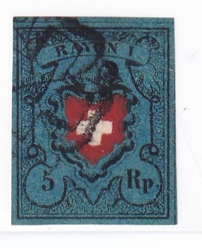 1850  Rayon 15 II ohne Kreuzeinfassung mit Attest