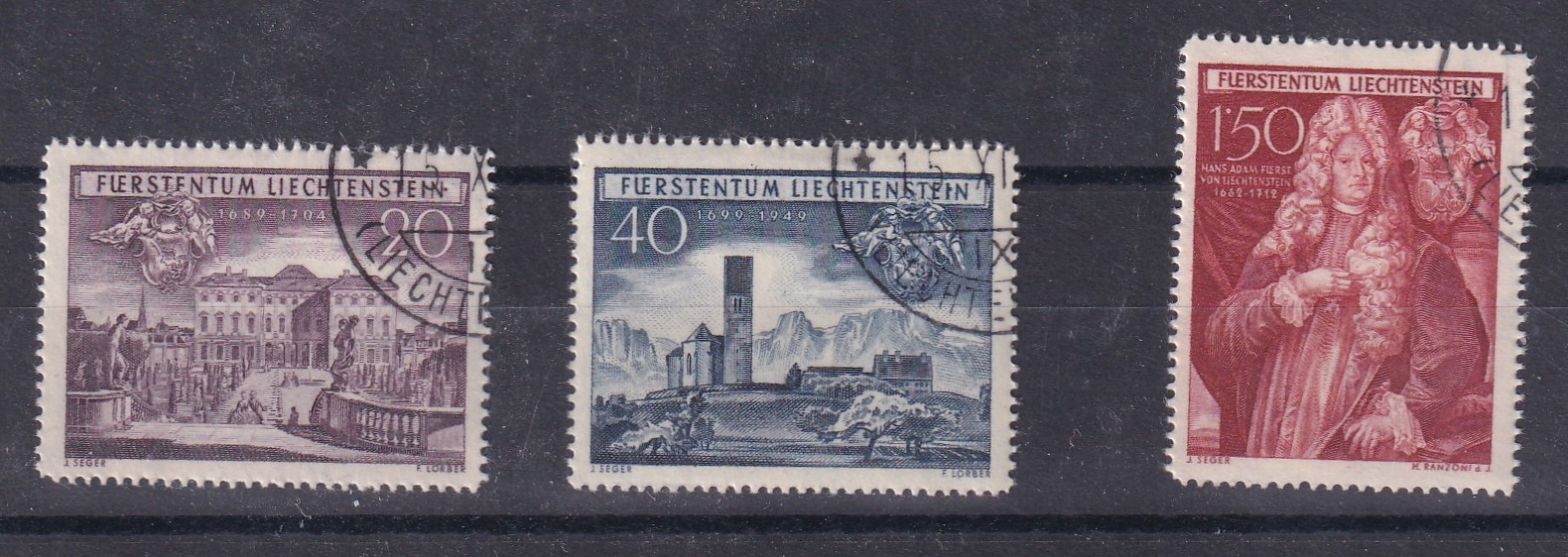 LIE 228-230 gestempelt
