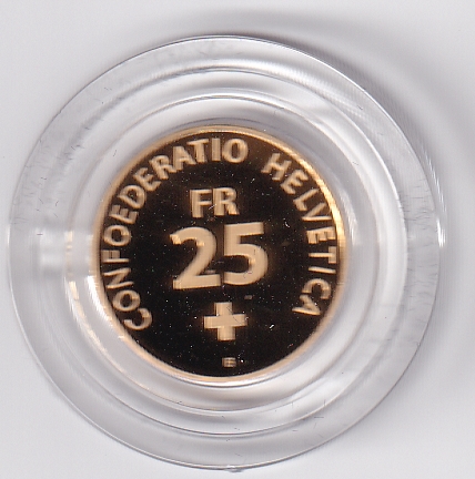 25 Franken Goldmünze 5.64 Gramm