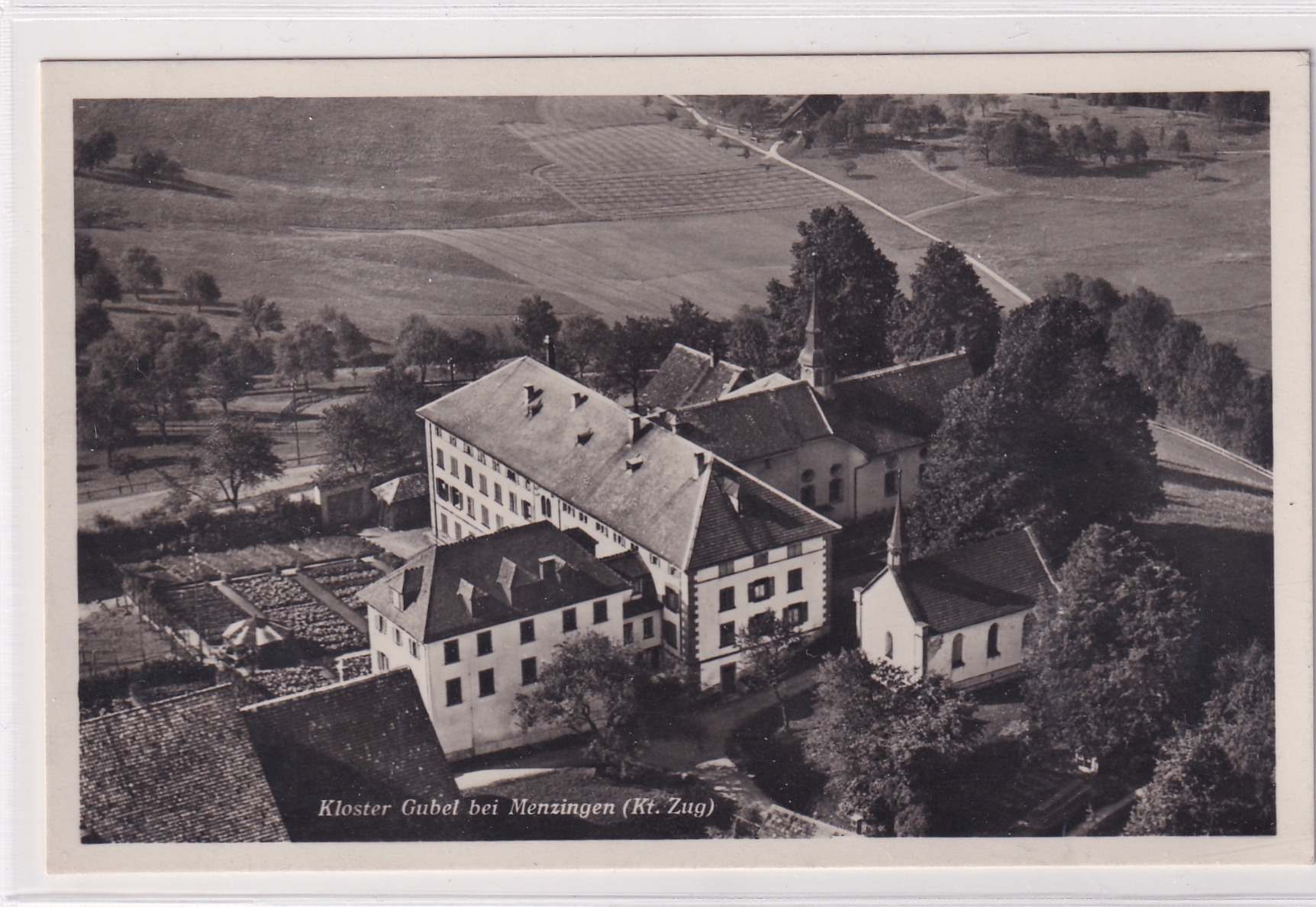 Flugaufnahme Kloster Gubel bei Menzingen ZG