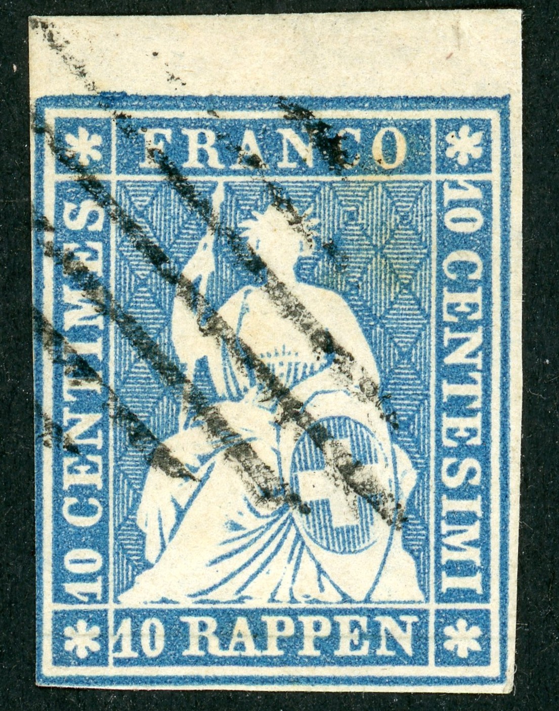 Zumstein Katalog-Nummer.  22A  Gestempelt