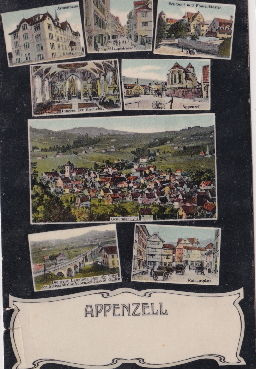 Appenzell Rathausplatz , Schlössli und Frauenkloser