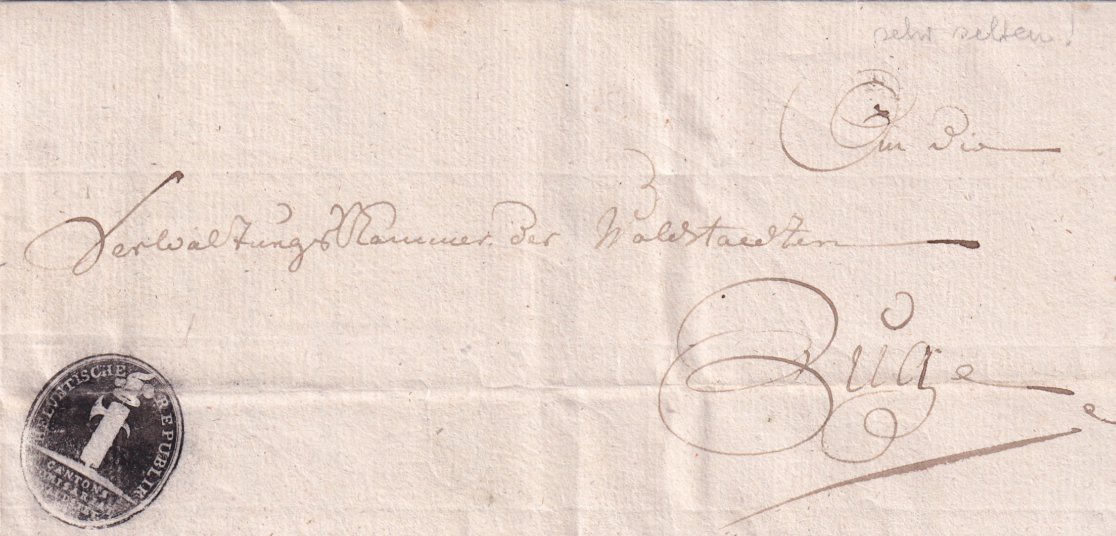 01.03.1802 Waldstätten der Negativstempel