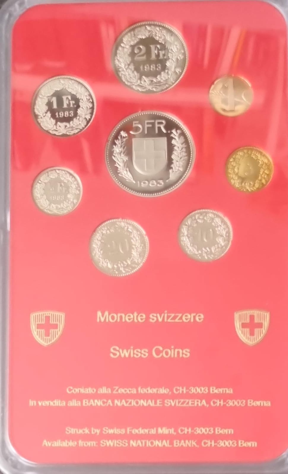 Eidg. Münzsätze (Baby Münzsätze) der Swissmint      1983