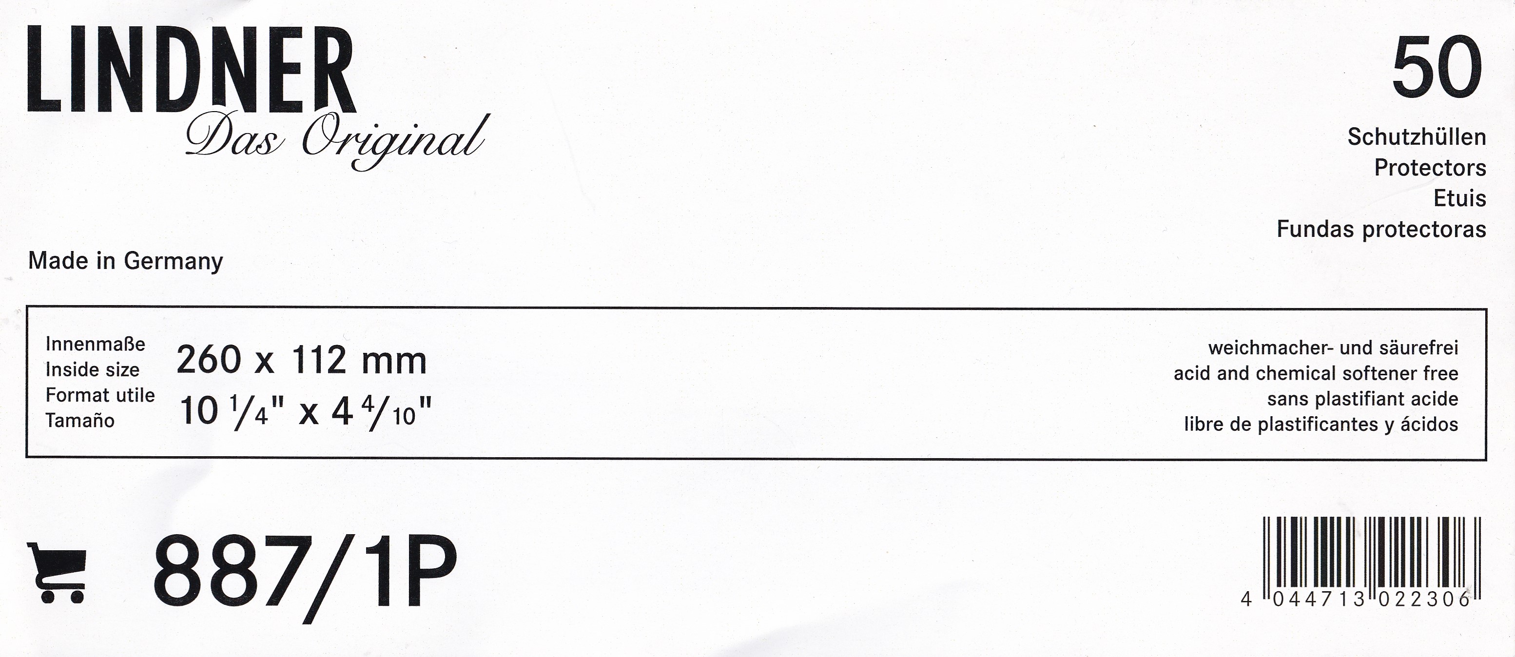 Lindner Hüllen 887 260 x 112