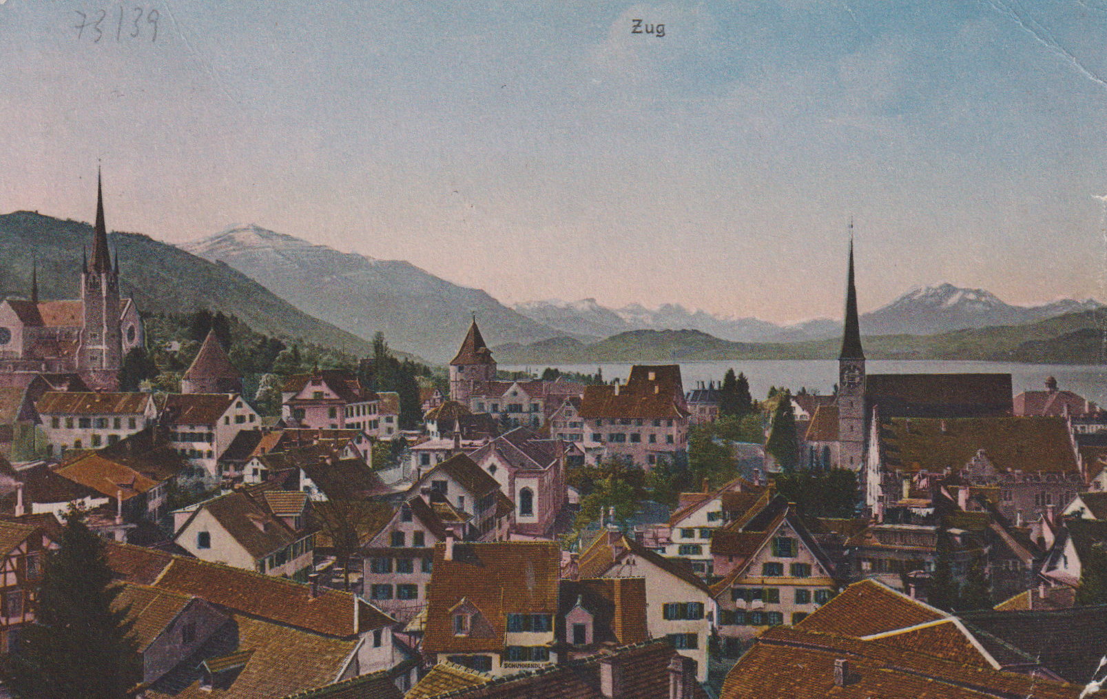 ZUGER - SEE Dampfboot Rigi 10.Aug.1911