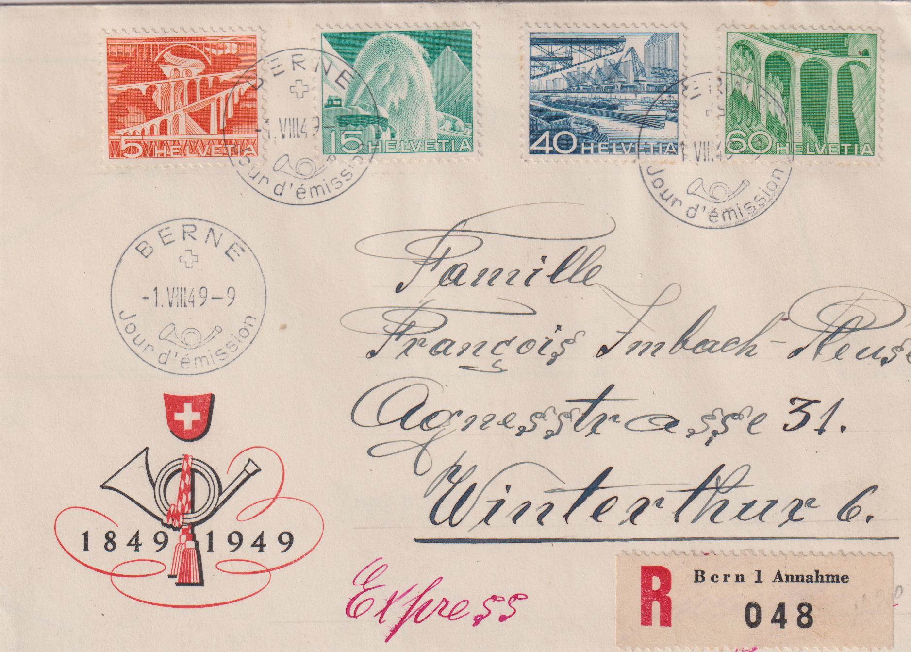FDC Erstagsbriefe Technik und Landschaft