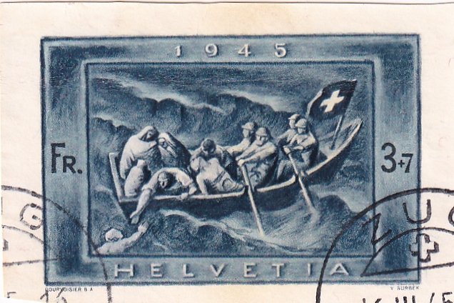 W 21 A Ausschnitt gestempelt Zug