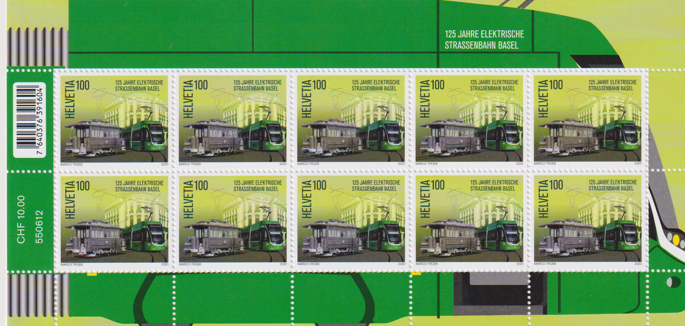 125 Jahre Strassenbahn Postfrisch