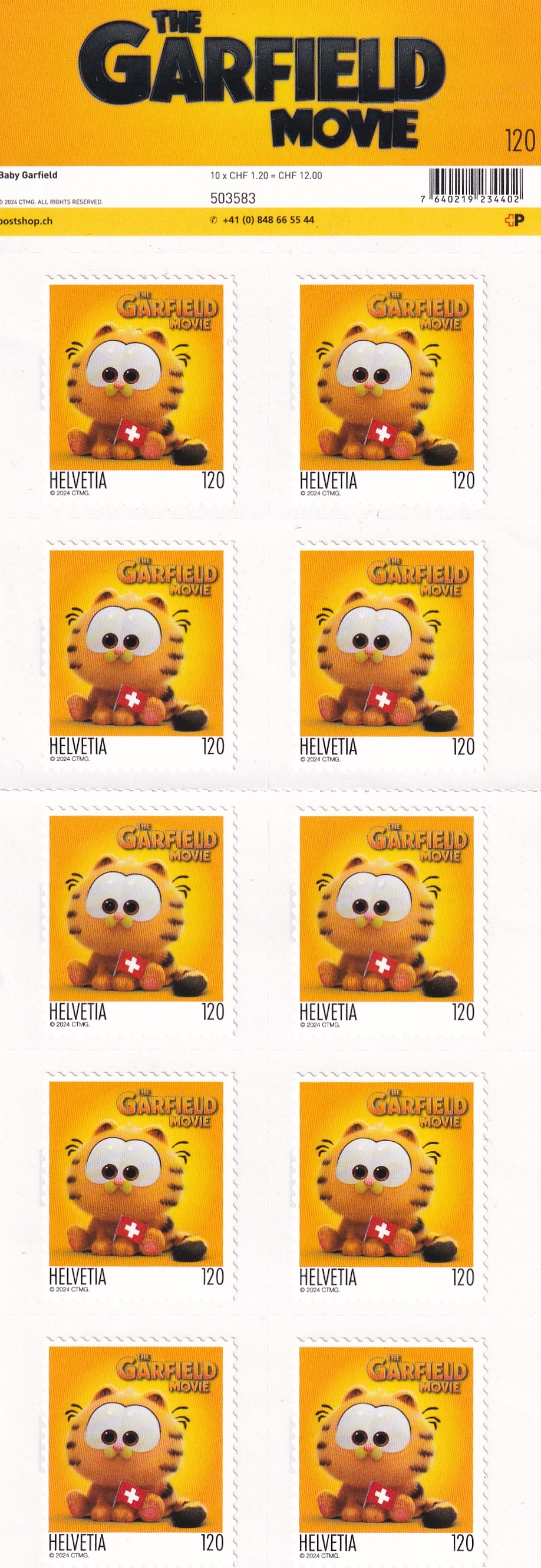 2024 The Garfield 1 x 1.20 er Werte