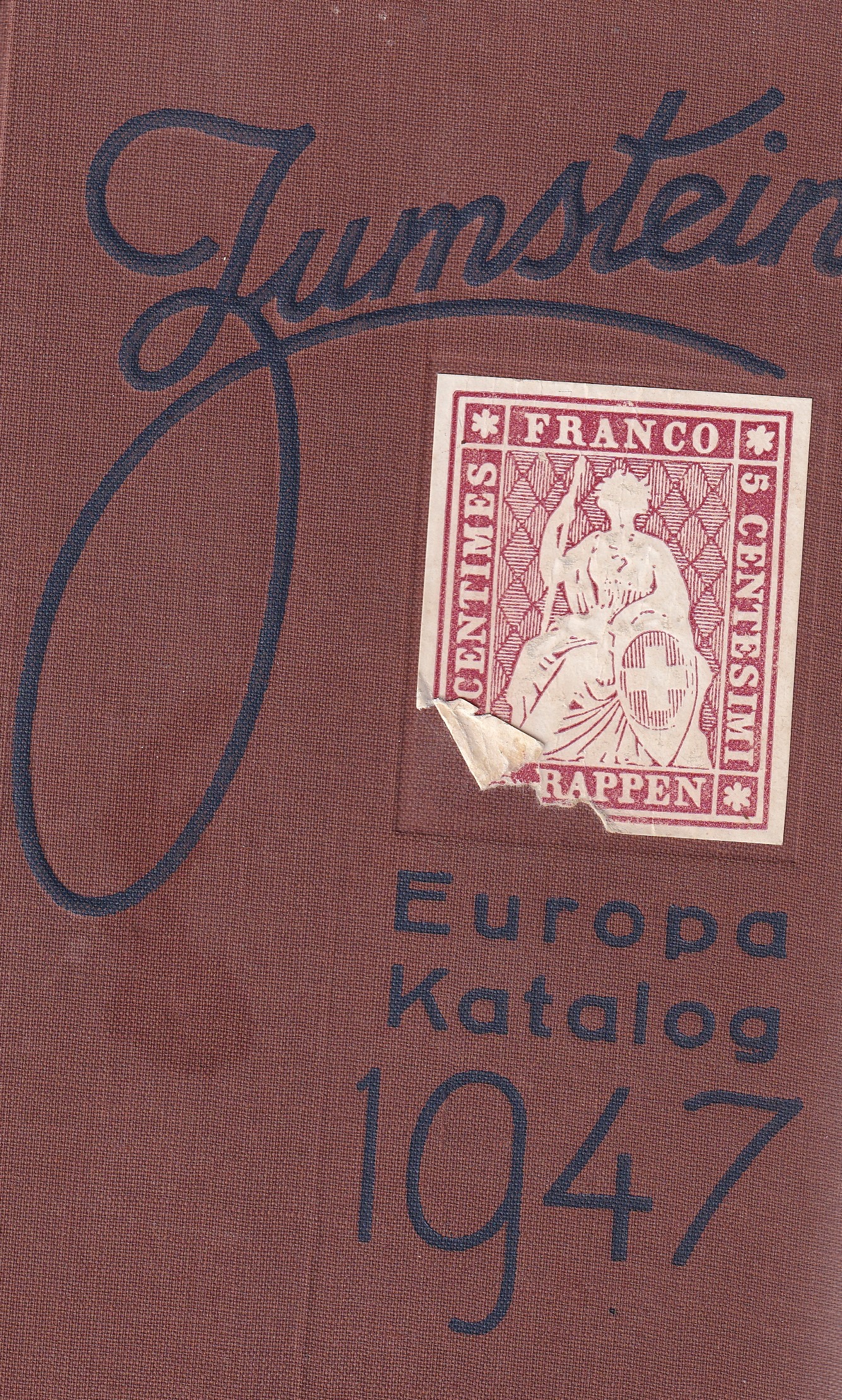 Zumstein Katalog 1947