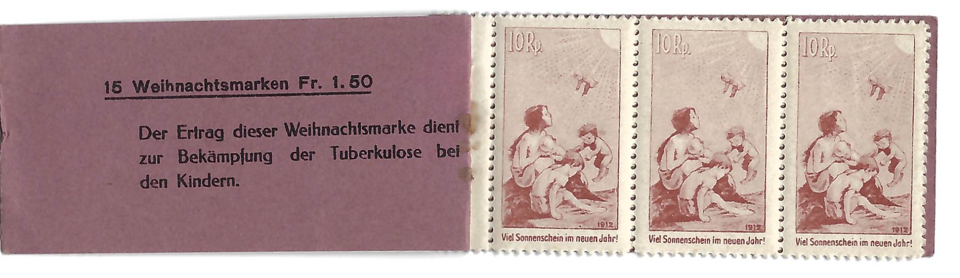 Pro Juventute Markenheft 1912