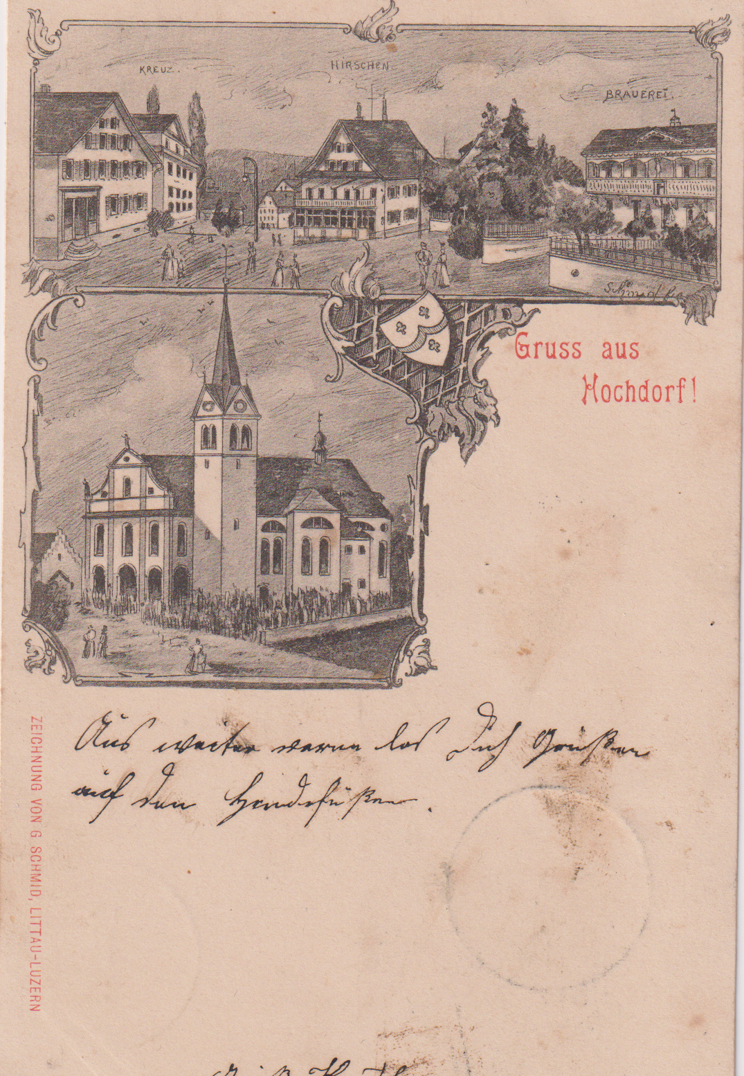 Ansichtskarte Hochdorf(LU)