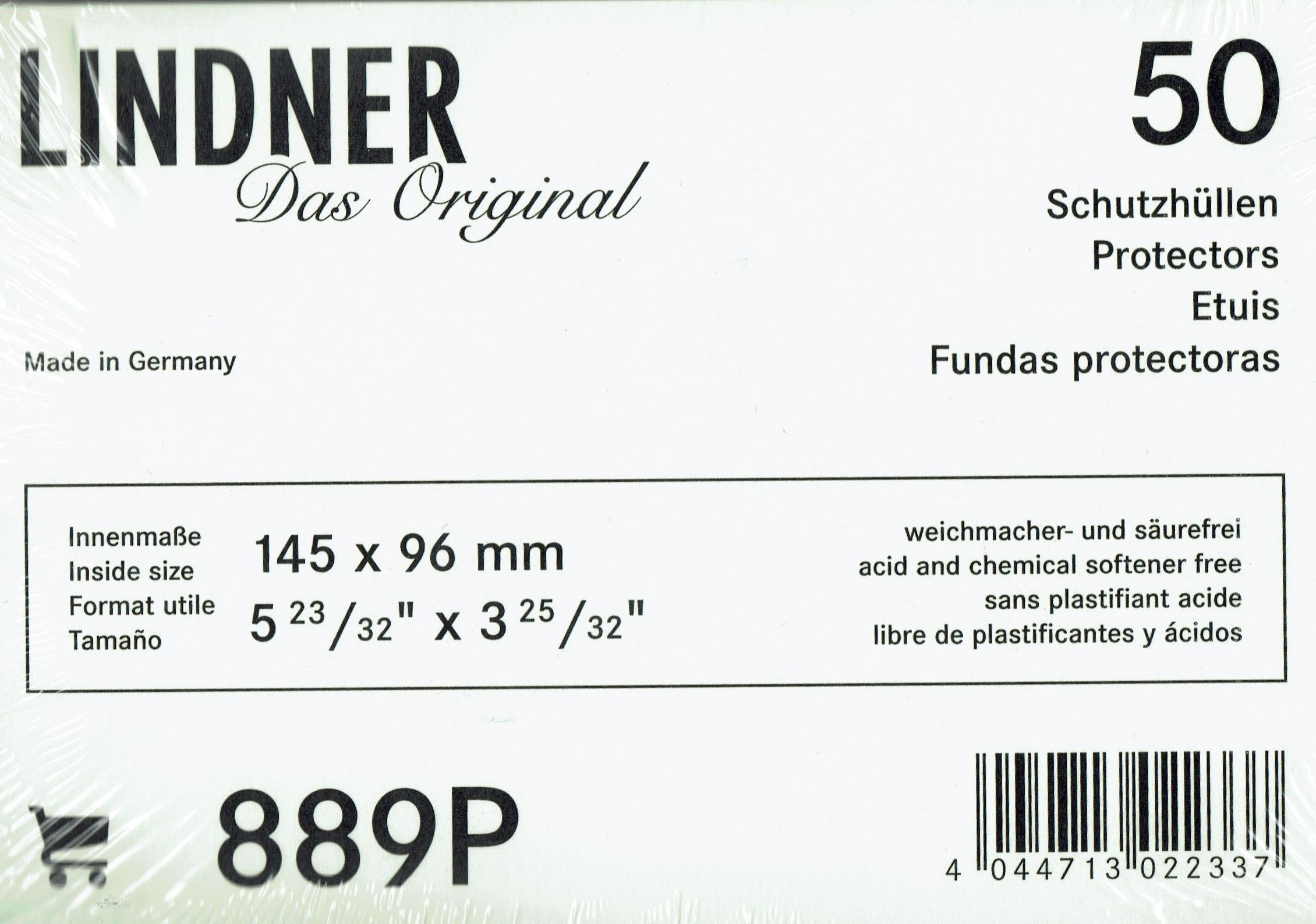 Lindner Hüllen für Postkarten 889 P