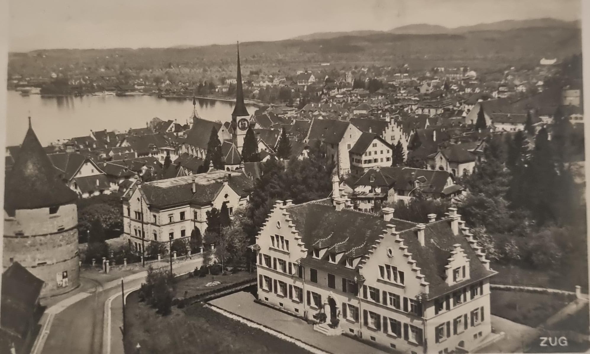 Ansichtskarte von 21.5.1928 Zug - Buttisholz