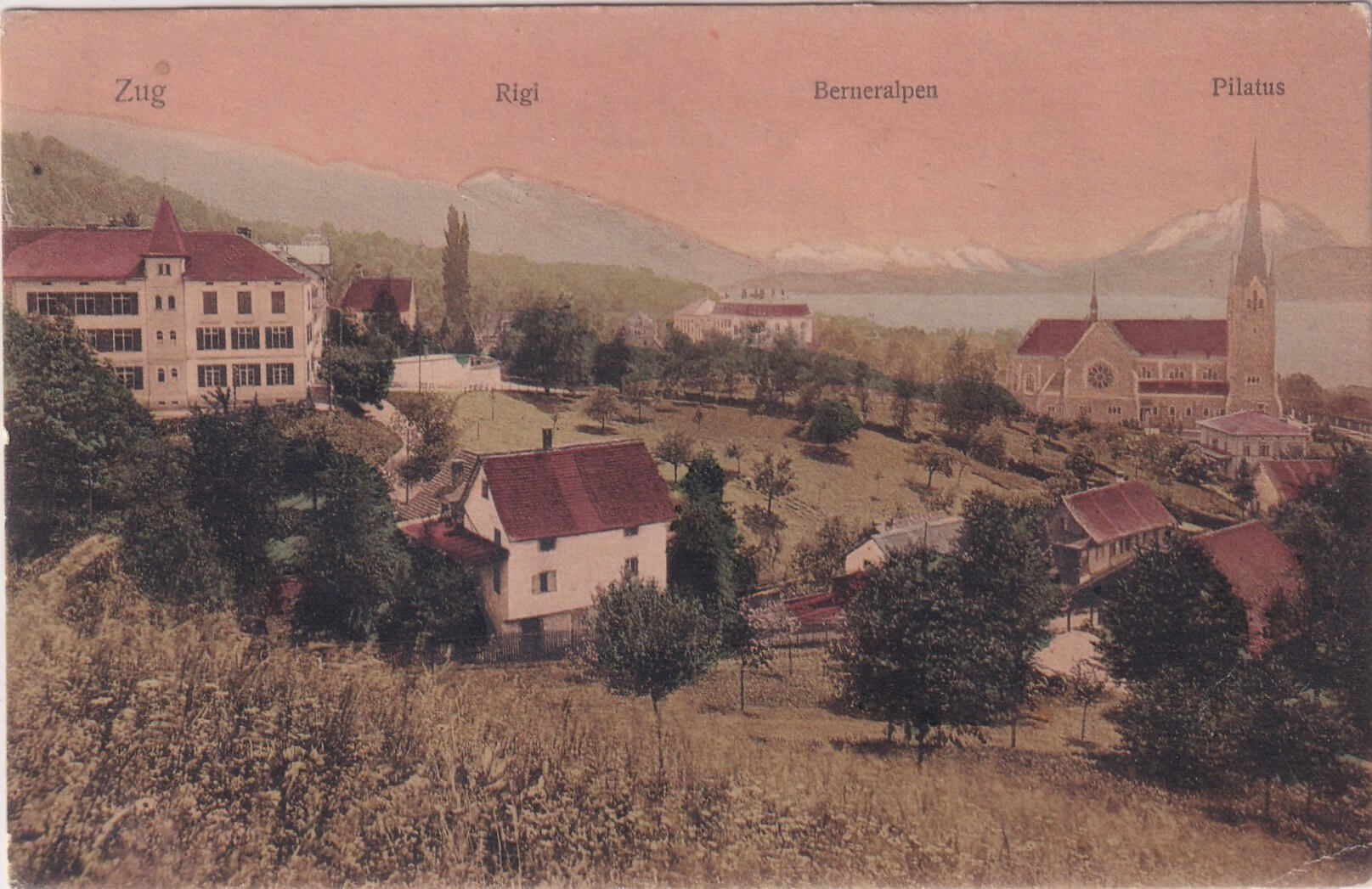 1910 Blick auf Zug