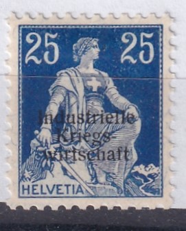 IKW Nr. 7 Feld 9 mit Falz Attest Disteli