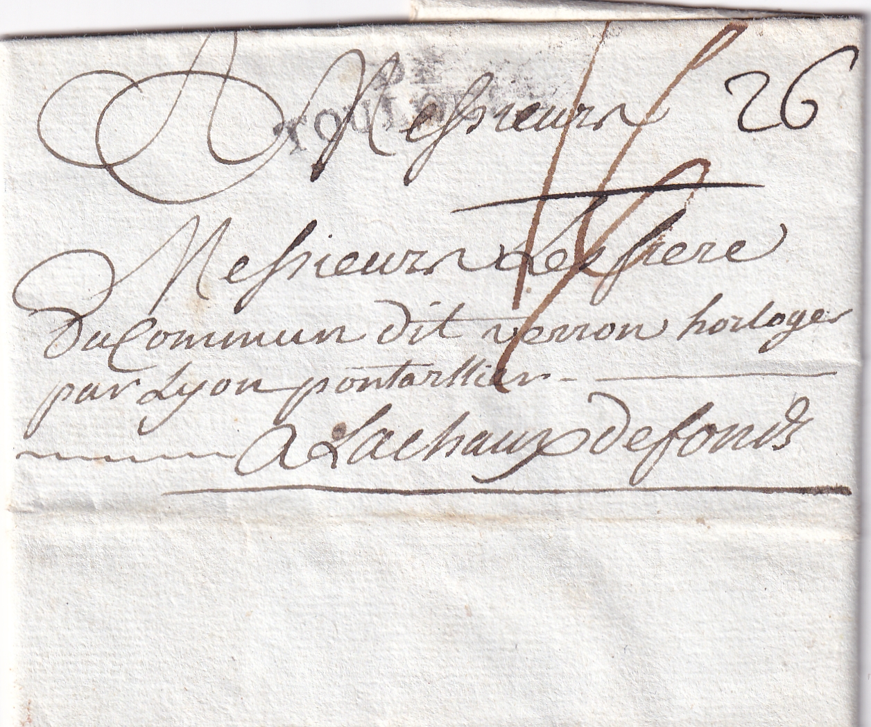 1778 Toulous (F) - La Chaux de Fonds (CH)