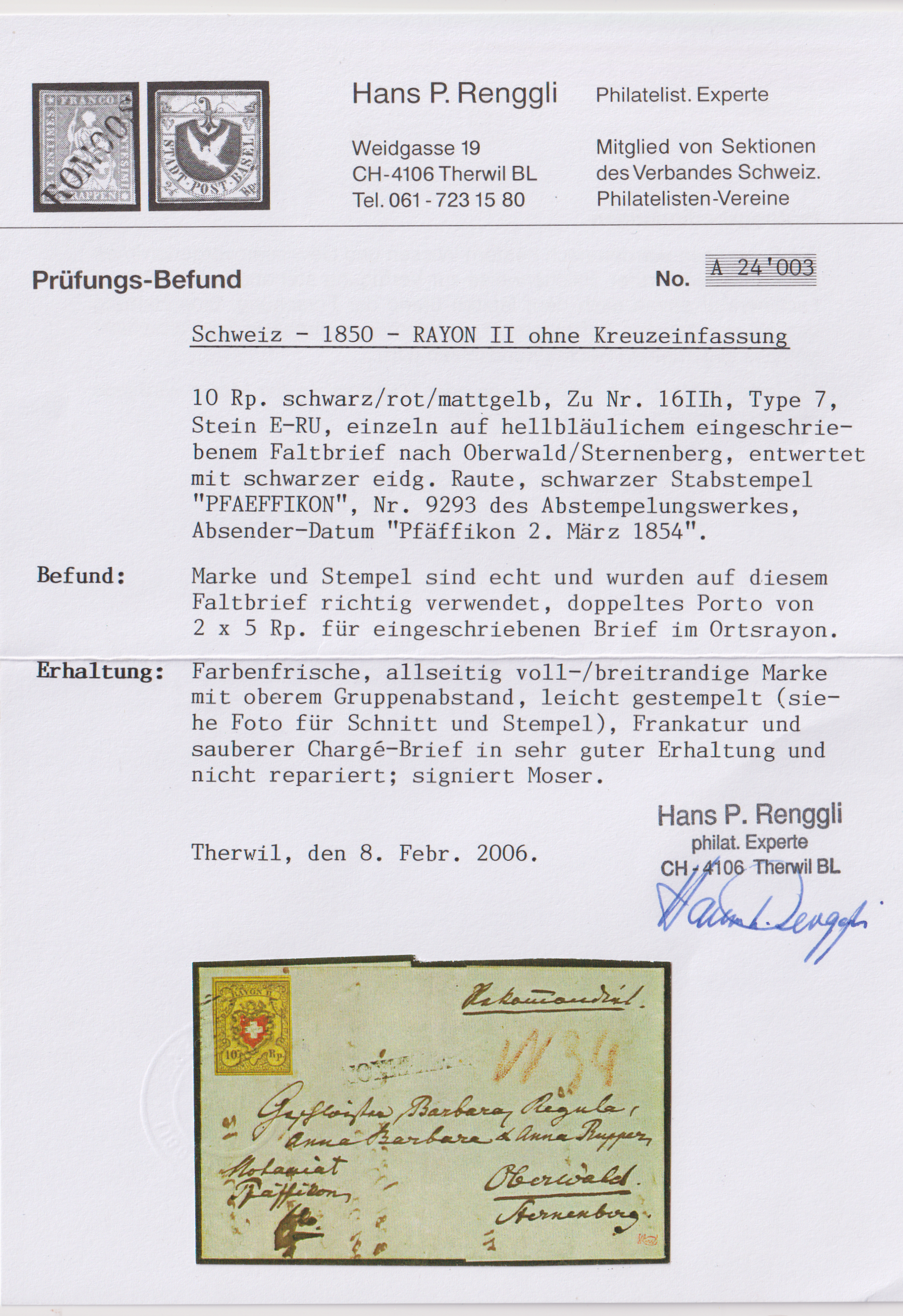 Rayon 16 II Oberwald - Sternenberg - Pfäffikon