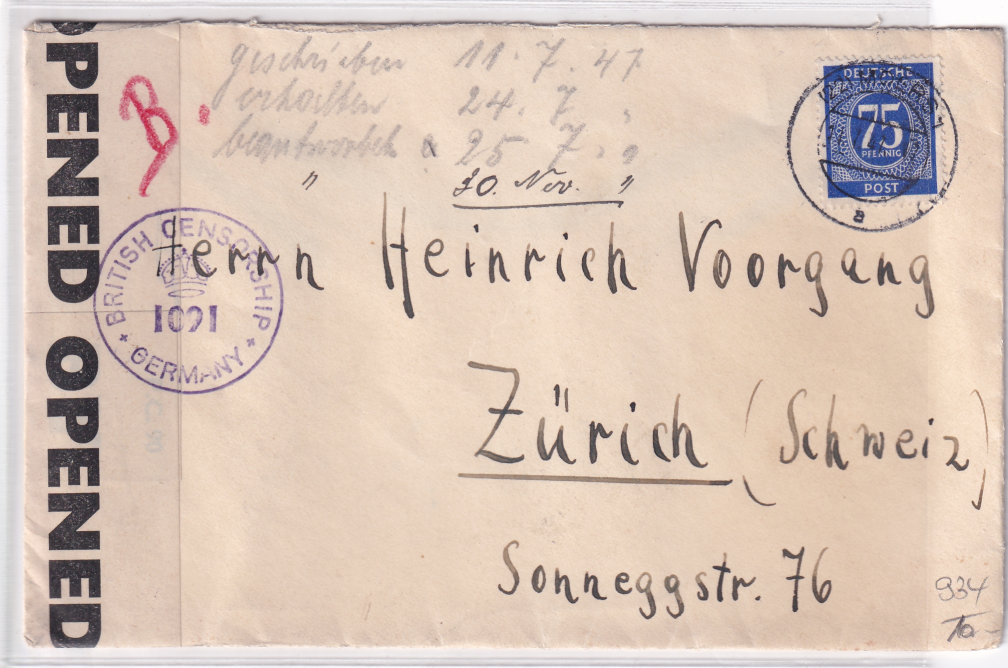 Bi Zone Moers - Zürich