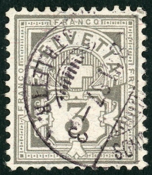 Zifferbriefmarken  SBK   59A  Gestempelt