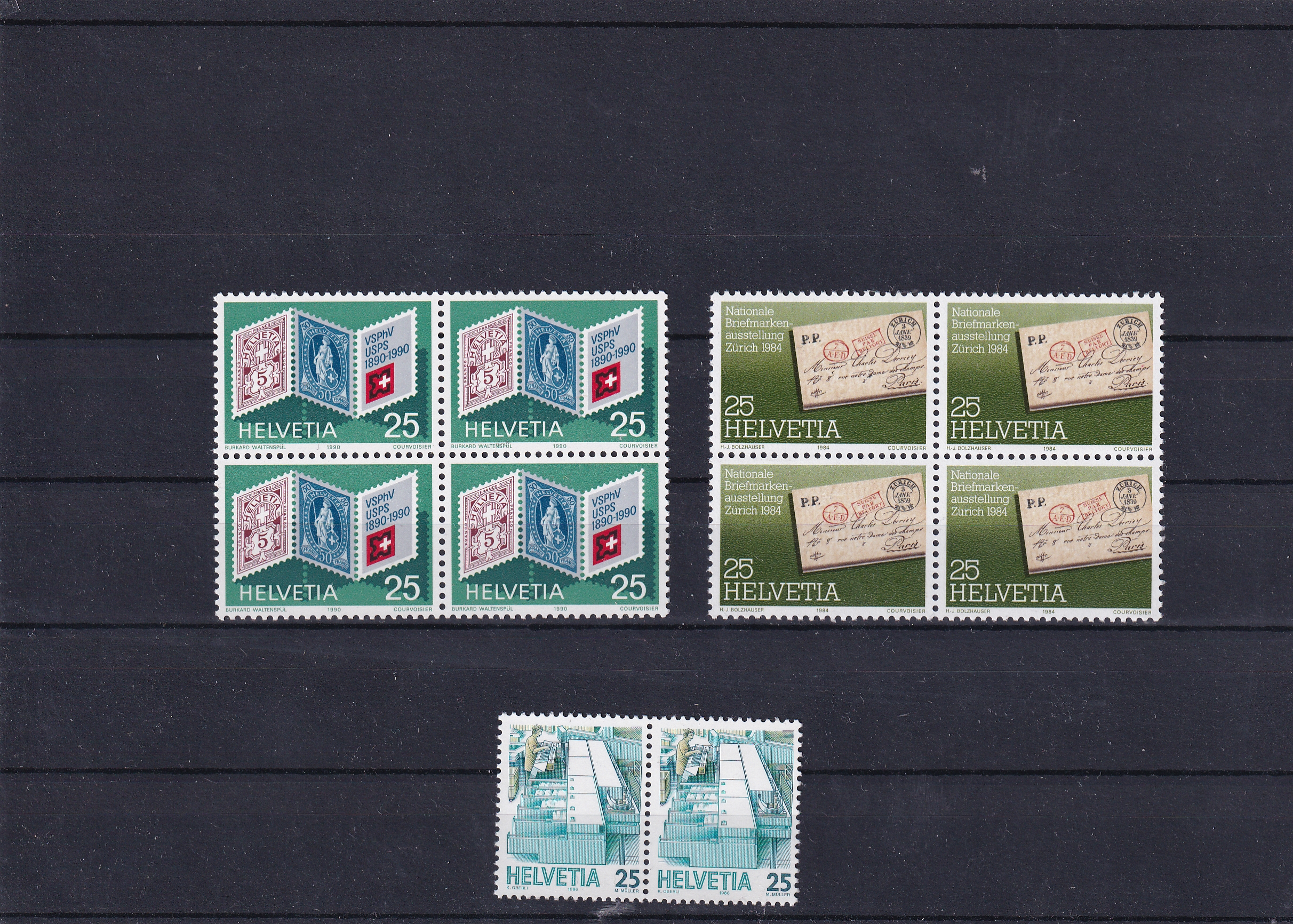 Frankatur - CHF 0.25 Werte/  10 Stück