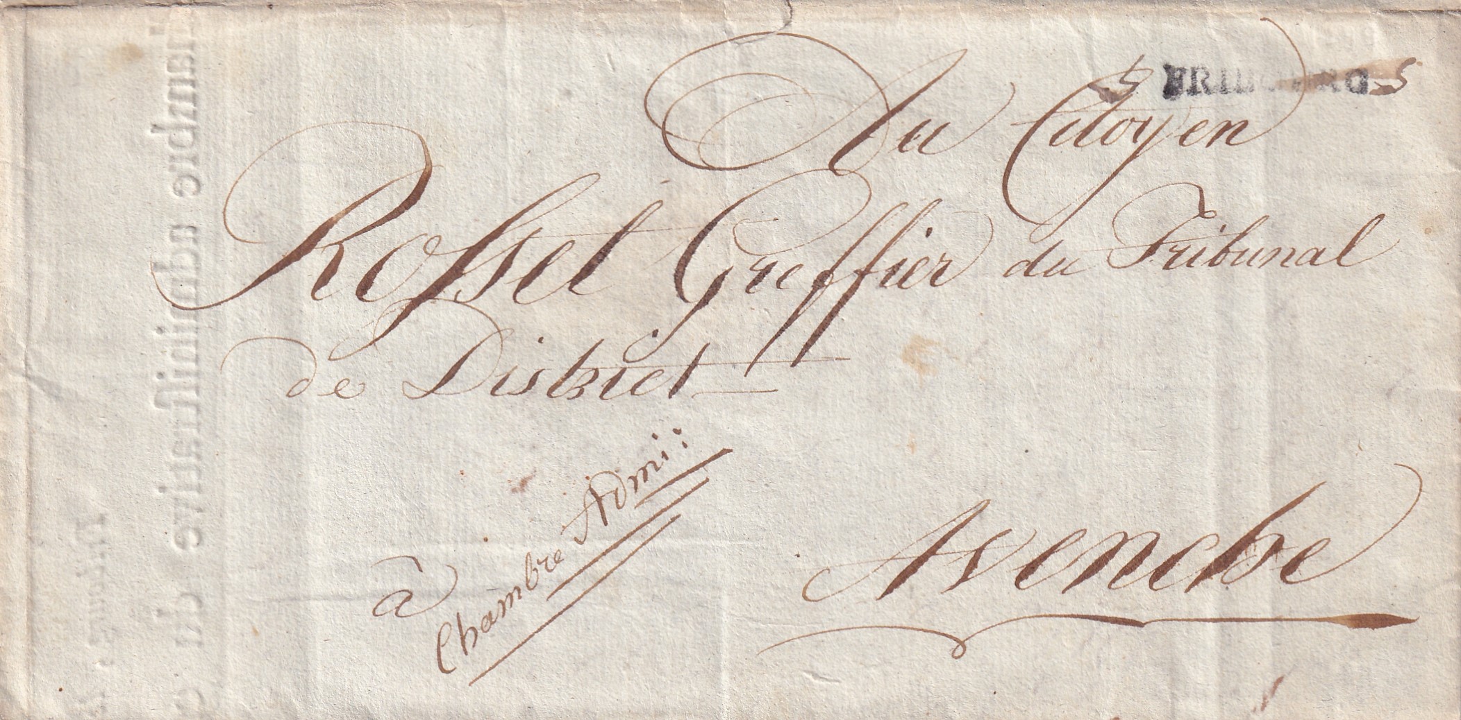 Frankreich: Vorphilatelie 19.Januar 1786Toullon Marseille Dep 79 No. 8279 /5