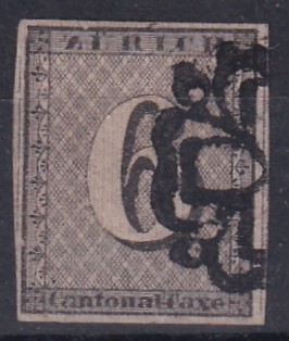 1846 Zürich 6 (SH 2 S ) Postiton 76 mit Attest