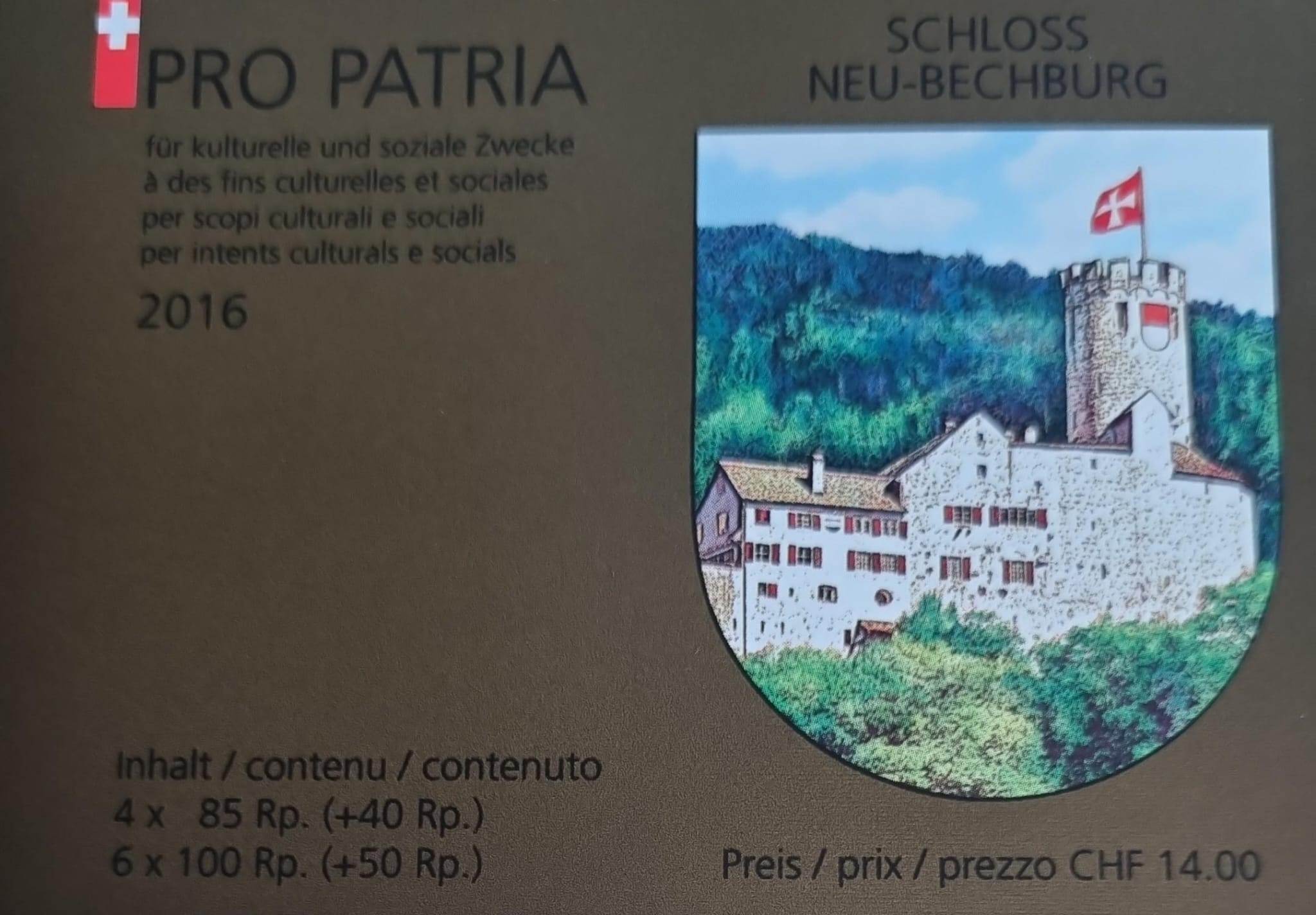 Pro Patria Markenheft 2016 postfrisch