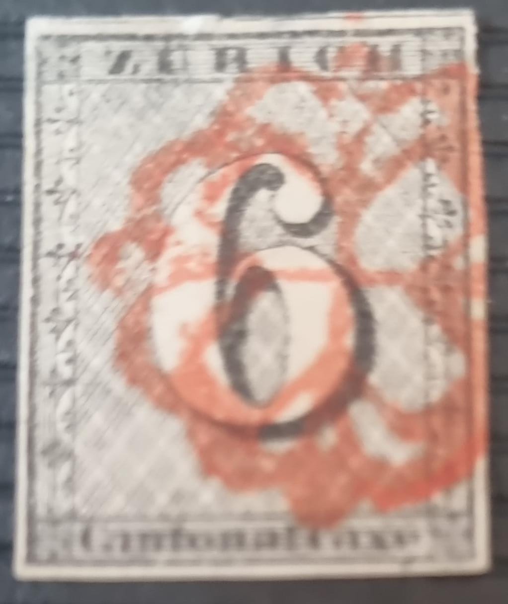 Zürich 6 mit Roter Rossete