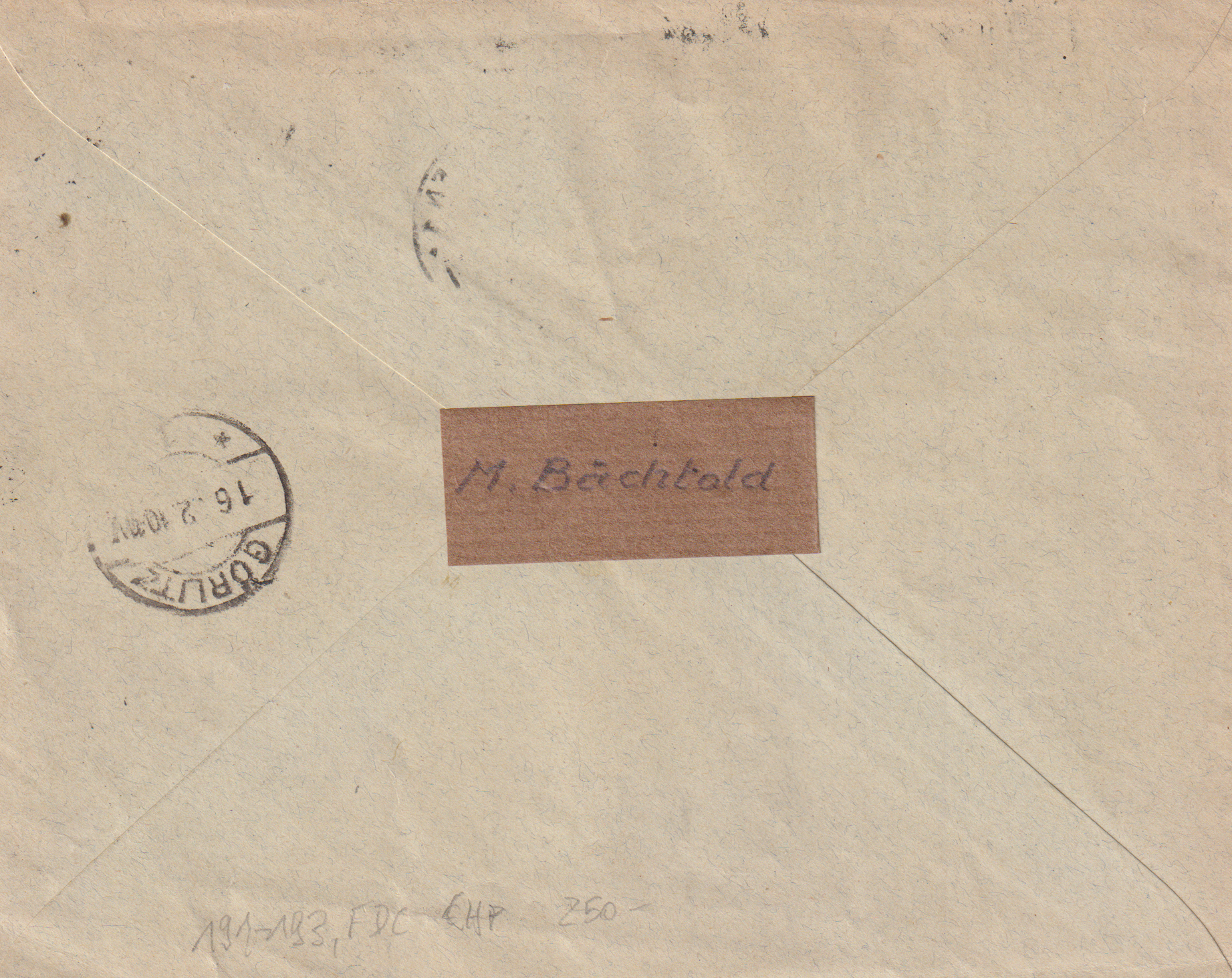 FDC Erstagsbrief 1932 Schaffhausen - Görlik DE