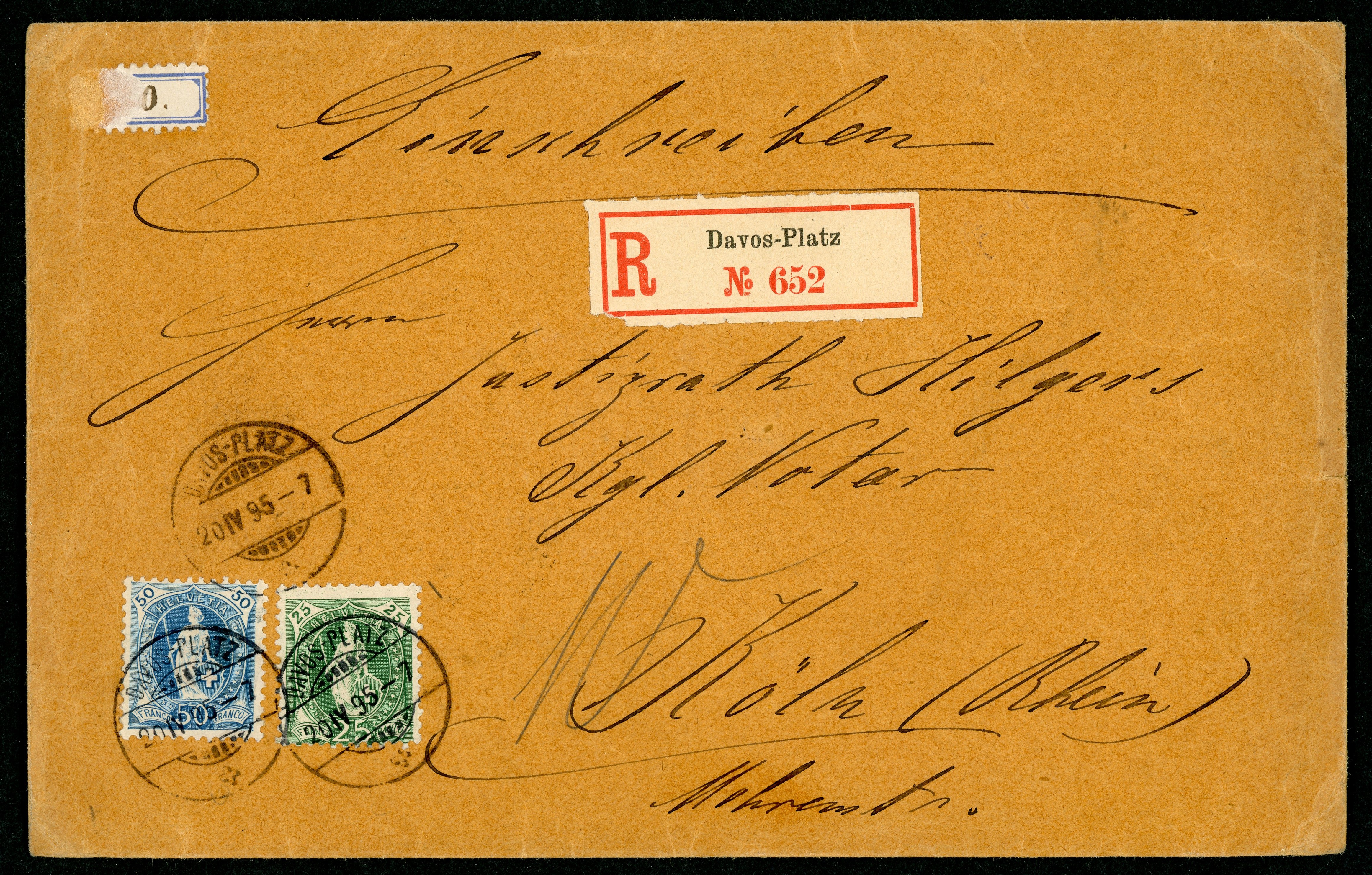 STEHENDE HELVETIA Brief
