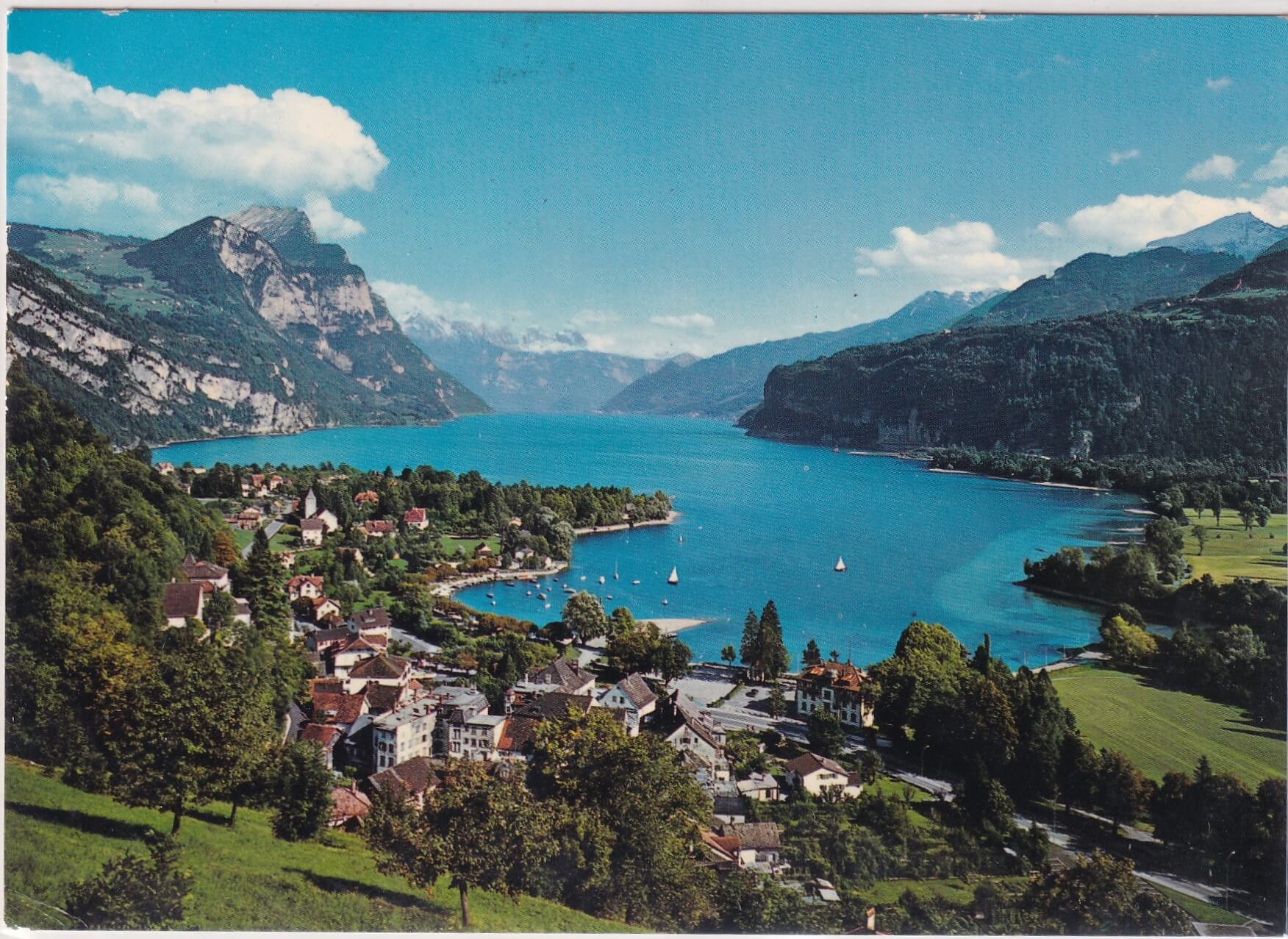 Ansichtskarte von Weesen SG am Walensee