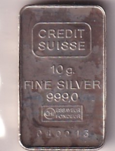 10 Gramm Silber Barren